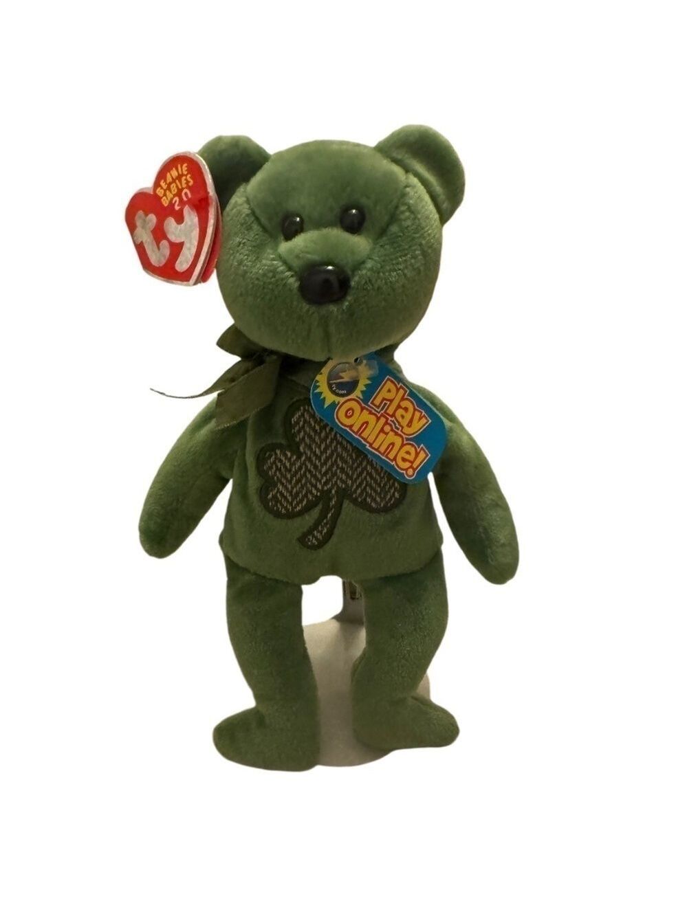 TY Beanie Baby Shamrock Bear Limited Edition